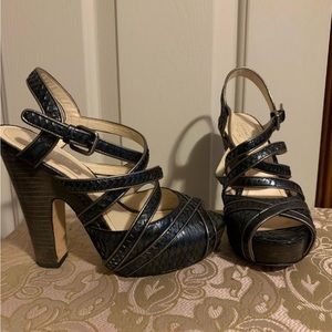 Snake skin 5” heels